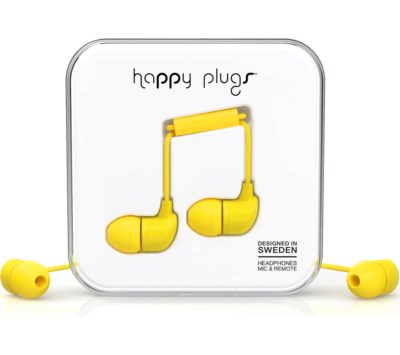 HAPPY PLUGS Headphones - Yellow HAPPY PLUGS Headphones - Yellow